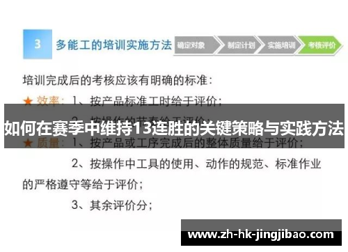 如何在赛季中维持13连胜的关键策略与实践方法